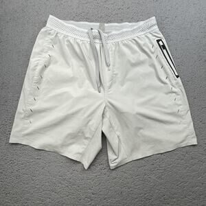 Ten Thousand Interval Shorts Men Small Gray Athletic Lined Train Gym Run 7 In